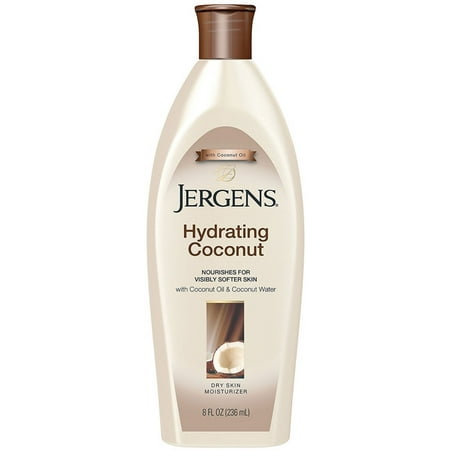 Jergens Hydrating Coconut Dry Skin Moisturizer 8 oz (Pack of 3)