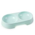 thumbnail image 2 of D-GROEE Double Bowl Pet Feeder Plastic Food Water Bowls No Slip Feeder Dispenser for Dogs Cats, 2 of 3