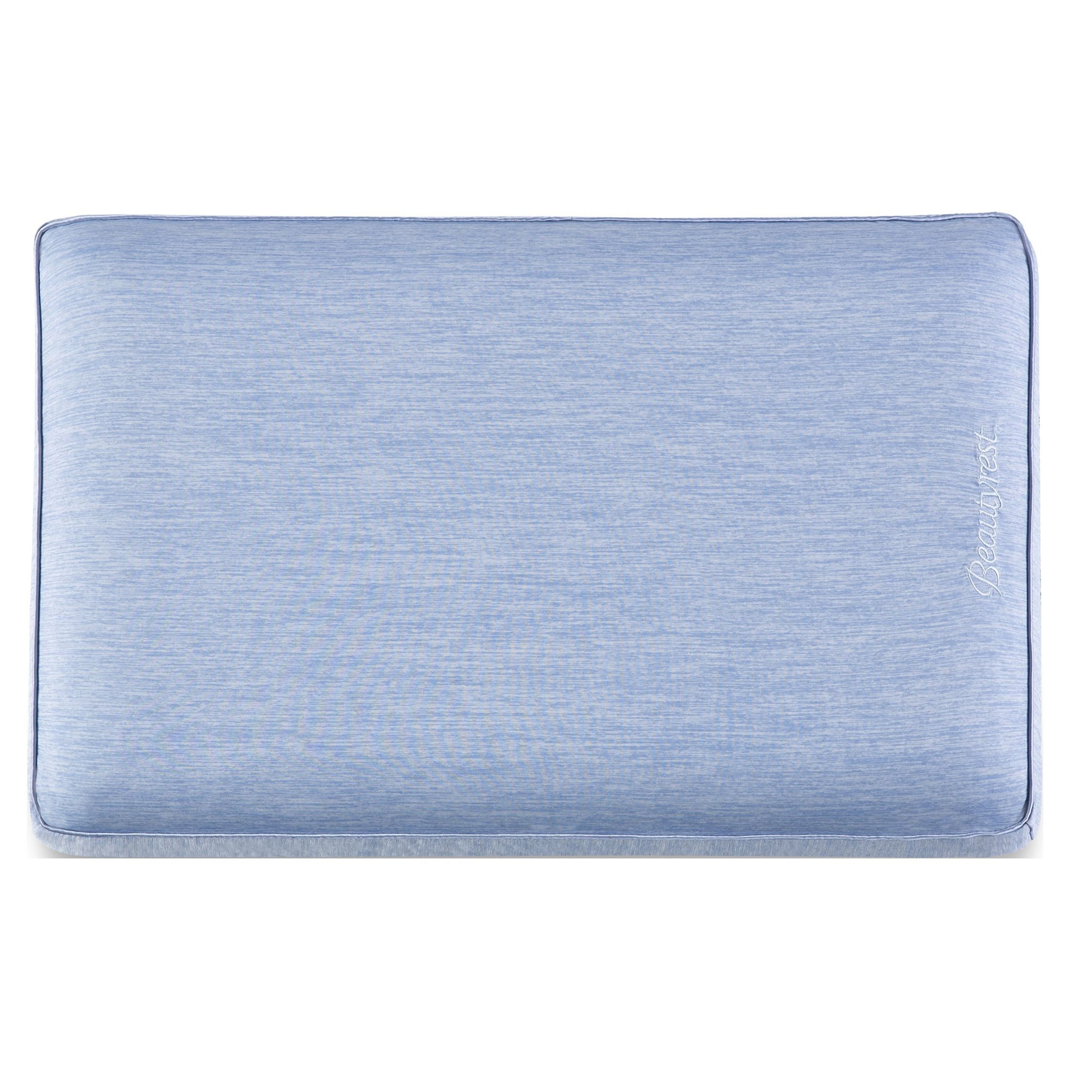 Beautyrest Silver Aquacool Memory Foam Pillow, Standard/Queen, 16” x 25”