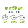 thumbnail image 3 of Reduce Tumbler Lid and Straw Set for Coldee 14 oz Tumblers – BPA Free, Dishwasher Safe, Impact Resistant – Replace Broken, Damaged or Lost Coldee 14 oz and 18 oz Tumbler Straws and Lids, 3 of 7