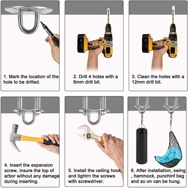 Hooks for a clearance hammock