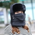 thumbnail image 4 of CoCopeaunt Winter Lei Feng Cap, Suede Thick Neck Guard, Mask, Northeast Outdoor Ski Riding Warm Cap, 4 of 6
