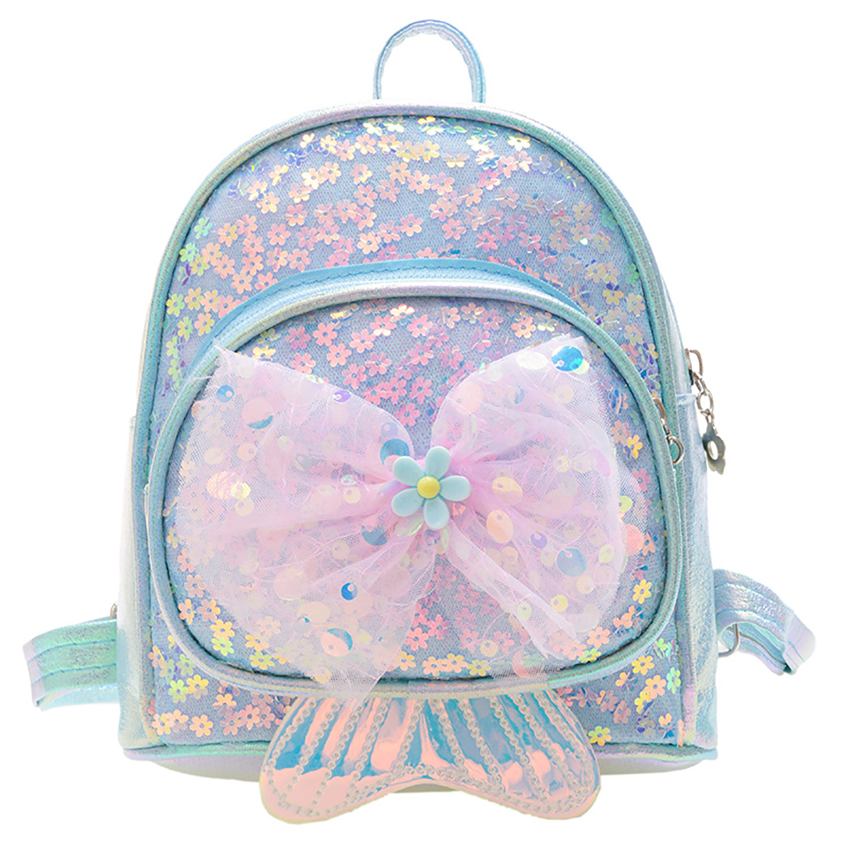CJUAN Rainbow Girls Sequin Backpack Kid Toddler Backpack Kindergarten