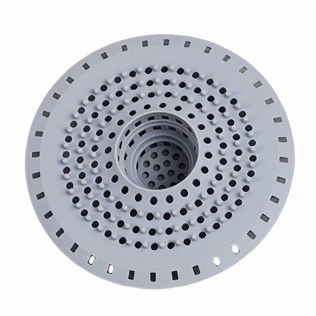 Filtro desagüe 1/2 silicona, recogepelos, especial for ducha y fregadero de cocina, fácil de instalar, disponible en blanco y gris