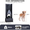thumbnail image 2 of 46.5’’Tall Modern Water Fountain Indoor Outdoor Waterfall Feature Floor Standing with Sphere and LED Lights for Garden, Yard, Patio, Deck, Porch, Livingroom Decor, 2 of 9