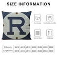 thumbnail image 5 of PHYHOO Throw Pillow Cover Traffic Sign Dark Blue White Square Pillow Case Cushion Cover for Home Car Decorative Linen, 5 of 5