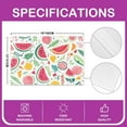 thumbnail image 4 of Watermelon Table Mats Placemat 12"x18" Delicious Fruit PrintPlacemats Set of 4 Cool Summer Placemats for Dining Table Indoor Outdoor Kitchen Cartoon Decor Table Place Mats, 4 of 4