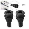 thumbnail image 1 of 2 Pcs Raccord de Coque Traversante Marine Connecteur de Coque pour Bateaux Noir, 1 of 9