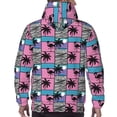 thumbnail image 7 of Goofa Hawaii Palms for Men's Hooded Sweatshirt - Lightweight Pullover Hoodie with Kangaroo Pocket, Perfect for Everyday Wear-Medium, 7 of 7