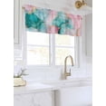 thumbnail image 3 of Valances for Windows Abstract Modern Rod Pocket Cafe Window Treatments Valance Curtains for Kitchen Bathroom Laundry Basement Windows 60"x14", 3 of 9