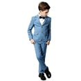 thumbnail image 3 of Wehilion Boys' Suits Slim Fit with Adjustable Waist, Boys Formal Suit Set Colorful Suit, Boys Tuxedo Suit 5PCS, 3 of 5