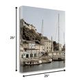 thumbnail image 2 of 25" Picturesque Tuscan Village on a Harbour Giclee Wrap Canvas Wall Art, 2 of 3