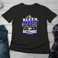 thumbnail image 5 of Encore Brandz Baltimore Football "I Bleed Purple and Black - GO Baltimore" Black T-Shirt| Size| XX-Large, 5 of 5