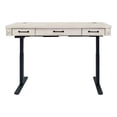 thumbnail image 3 of Rustic Wood Electronic Sit/Stand Desk Writing Table Office Storage White, 3 of 10