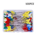 thumbnail image 3 of DressMinking Pasados ​​Bordado Posicionamiento DIY CRAFT FIJACIÓN Fijación Sastre Acolchado Costura Agujas Herramientas Accesorios Color Aleatorio Insecto Oscuro 100pcs kenally HA012259-16, 3 of 6