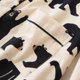thumbnail image 4 of Conjunto de pijama de algodón cepillado para mujer, ropa de dormir informal con bonito oso, 100%, Otoño e Invierno, 4 of 4