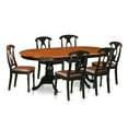 thumbnail image 2 of East West Furniture Plainville 7-piece Dining Room Table Set in Black/Cherry, 2 of 5