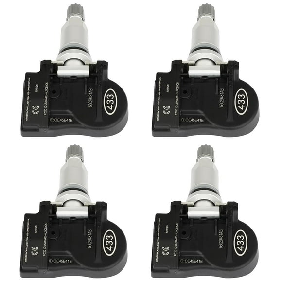 ROADFAR Système de Surveillance de la Pression des Pneus Programmé Capteur TPMS 433MHz Compatible avec Dodge 4 Pcs