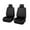 Black 4pcs, variant on Luzkey PU Leather Car Seat Covers, Washable Front Rear Seat Covers, Classic Waterproof Protector for Vehicles Suvs Car Accessories Gray