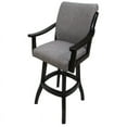 thumbnail image 2 of Home Square 30" Swivel Solid Wood Bar Stool in Mojave Gray - Set of 2, 2 of 4