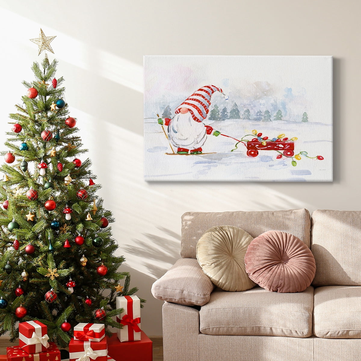Winter Gnome II- Gallery Wrapped Canvas