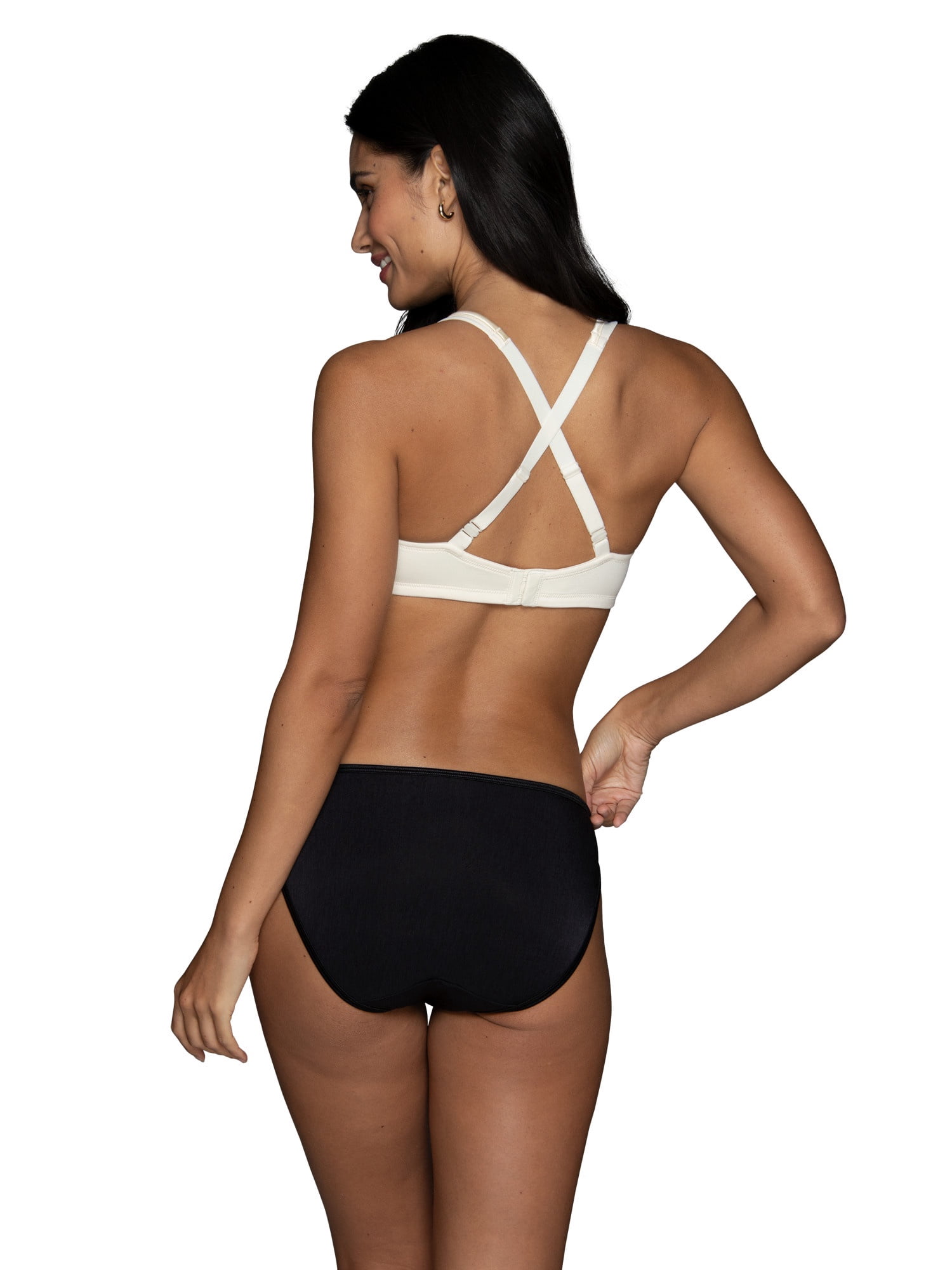 Vanity Fair Lingerie Women's Body Caress 2-Way Convertible Straps Full Coverage Wireless Bra, Style 75335