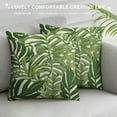 thumbnail image 3 of Nawypu  Tropical Green Leaves Pillow Covers  Modern Botanical Palm Leaf Decor Throw Pillows Summer Decorations Pillow Case Square Cushion Cover Decor for Sofa Couch Bed, 3 of 5