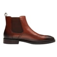 thumbnail image 2 of Santimon Genuine Leather Chelsea Boots Casual Ankle Boots Classic Men Oxford Boots Brown 11.5 US, 2 of 8