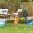 thumbnail image 2 of Outsunny 2 In 1 Toddler Swing Set with Safety Harness for Baby, Kids, 2 of 10