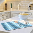 thumbnail image 6 of SKYSONIC Absorbent Dish Drying Mat Blue Plaid Kitchen Counter Mat Protector,Reversible,Extra Large 24 x 18 Inches, 6 of 7