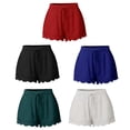 thumbnail image 4 of Fashionable Shorts for Women with Lace Embellishments and Drawstring Elastic Waist Shorts, 4 of 9