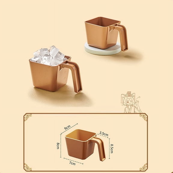 280/350/470/590ML Ice Scoop Ice Shovel Plastic Square Ice Shovel Measuring Cup Coffee Shop Ice Shovel Gadget