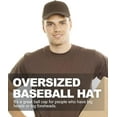 thumbnail image 4 of oversize baseball cap xxl big head hats for men large dad hats high crown structured cap adjustable 22"-25.5", 4 of 6