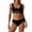 C636/Black, variant on XIYON Womens Bikini Sets Women's High Waist Tankini Swimwear Set Summer Beach Two Piece Swimsuit With Matching Accessories Vintage Beachwear