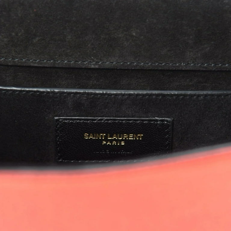 New Saint Laurent Kate Monogramme Red Metallic Leather 469390
