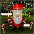 thumbnail image 2 of Inflable de Navidad Artego Santa Claus 1.6m con caramelo luces LED, 2 of 6