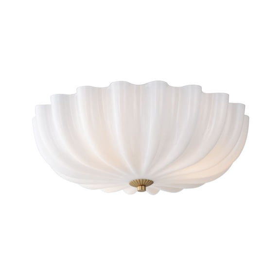 22650WTNAB Maxim Lighting Bundt - 3 Light Semi-Flush Mount-5.75 Inch Tall and 15.5 Inch Wide