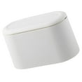 thumbnail image 1 of USHOBE Daily Use Trash Bucket Desktop Trash Can White PP Reusable 1Pcs, 1 of 8