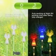 Solar Lights Outdoor Holiday Decor Garden with Fiber Optic Angel Yard