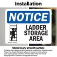 thumbnail image 3 of (2 Pack) Ladder Storage Area Sign, 3 of 7