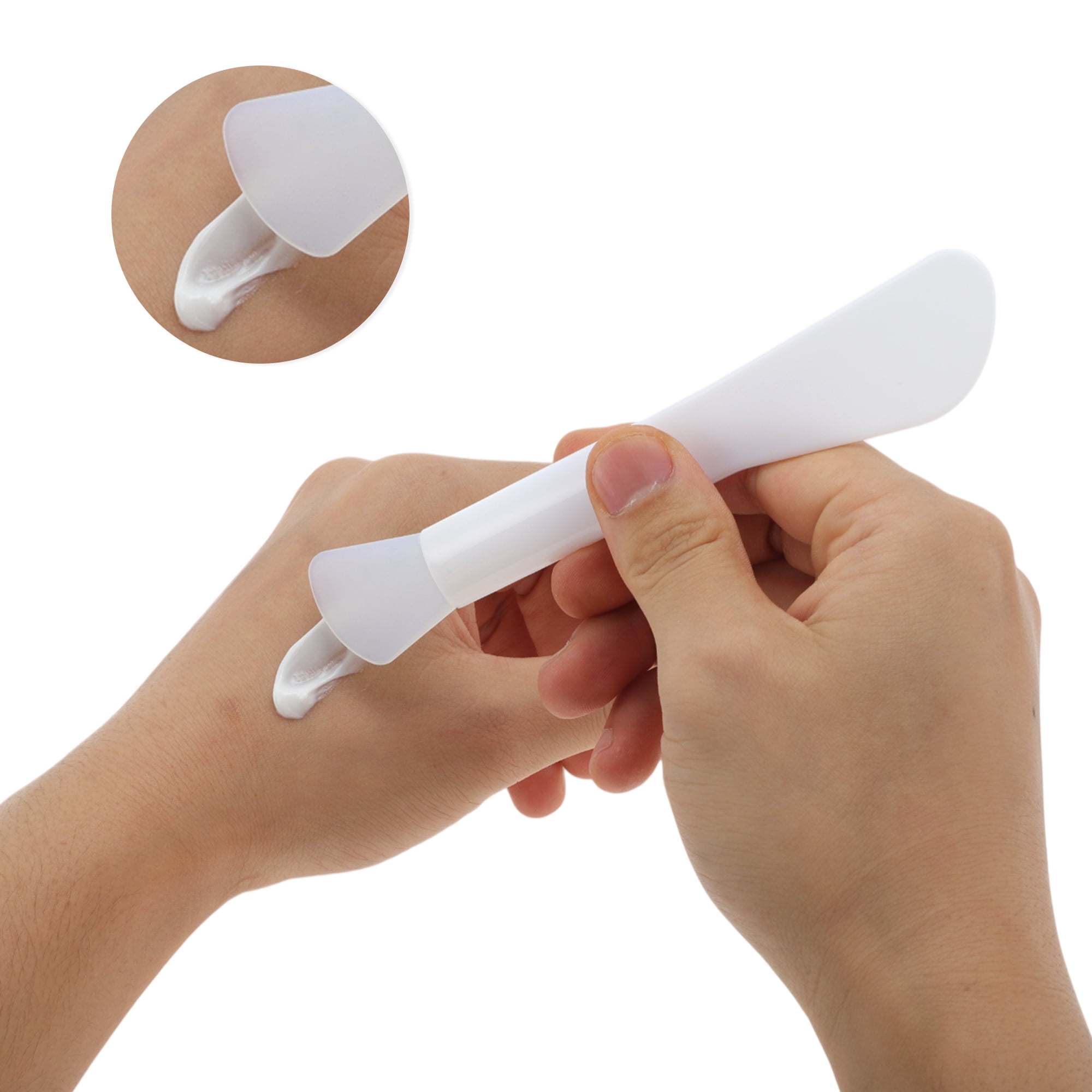 Unique Bargains Portable Facial Mask Brush 6.5" Length White 1 Pc