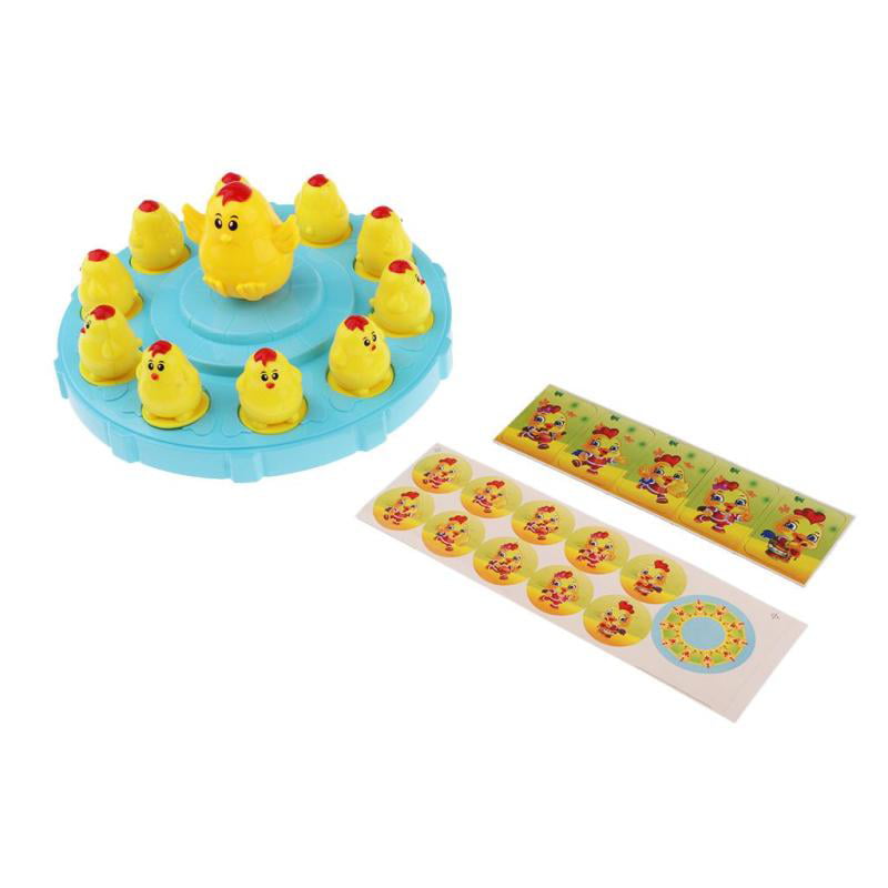 Kids Children Chicken Pairing Swing Hen Chicks Family Funny Toy Board Game