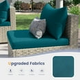 thumbnail image 3 of UDPATIO 7 Pieces Outdoor Patio Furniture Set, Outdoor Wicker Patio Conversation Set with Cushions for Backyard, Porch, Garden(Peacock Blue), 3 of 9