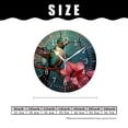thumbnail image 2 of 10 Inch Wall Clock Battery Operated Silent Clock Decorative for Office, Kitchen, Outdoor, Living Room，Butterfly Bird Flower Painting, 2 of 4