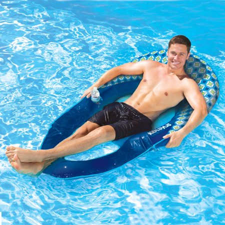 Kelsyus Deluxe Inflatable Mesh Floating Chaise Swimming Pool Lounger Diamond Walmart Canada