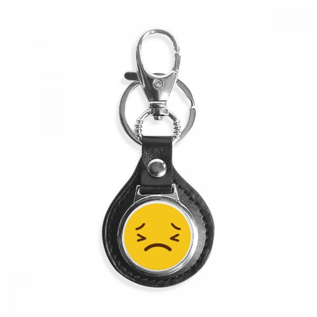 horrible horrible amarillo lindo hermoso patron de chat en linea ilustración coche de metal llavero anillo de cuero llavero de regalo