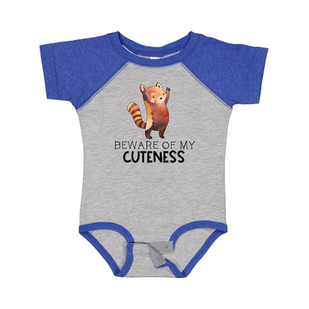 

Inktastic Beware of My Cuteness Cute Red Panda Boys or Girls Baby Bodysuit