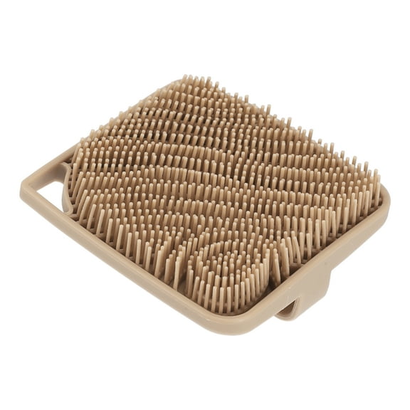 Unique Bargains 1 Pc Bath Brush Back Scrubber for Bathroom for Shower 5.39"x5.24"x1.57" Brown
