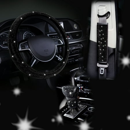Auto Drive Black Bling Crystal Combo Kits, Set of 3, LY205214
