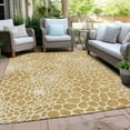thumbnail image 6 of Addison Rugs Chantille Indoor/Outdoor Transitional Geometric Gold Washable Rectangle Rug, 9' x 12', 6 of 6